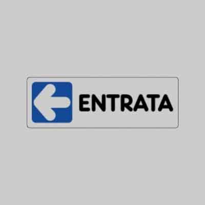 ETICHETTA ''ENTRATA SX'' cm 15x5 (cartone 10 pz)