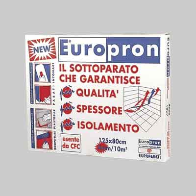 PANNELLO ISOLANTE ''EUROPRON'' cm 125x80 (lastra piegata) (cartone 10 pz)