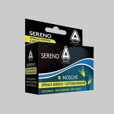 SPIRALI ADESIVE PER MOSCHE Conf. 4 pezzi