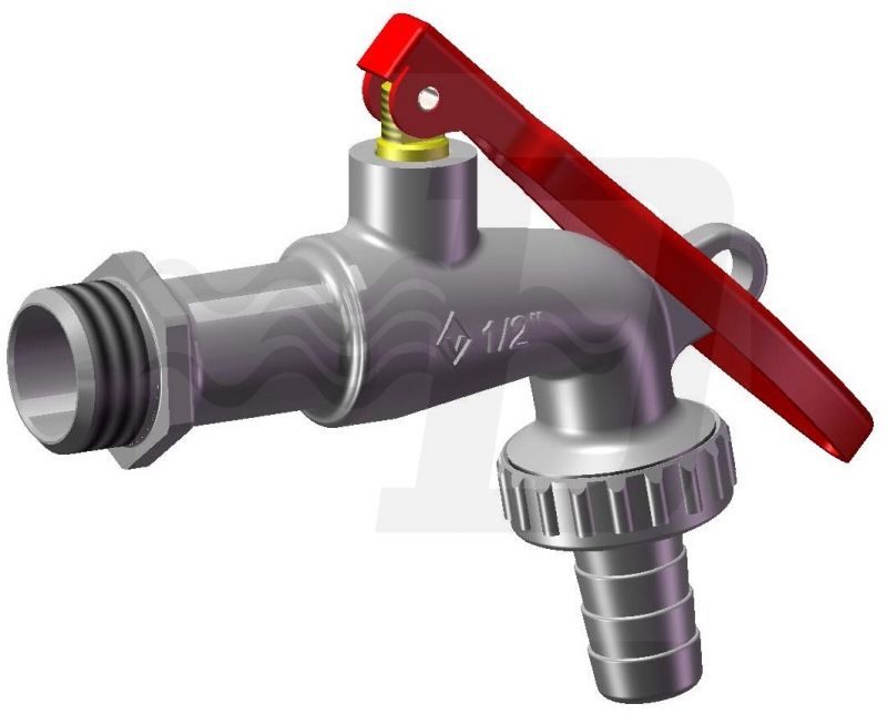 RUBINETTO PORTAGOMMA LUCCHETTABILE 1/2'' DN 10 PN 16 (cf. 12 NR)
