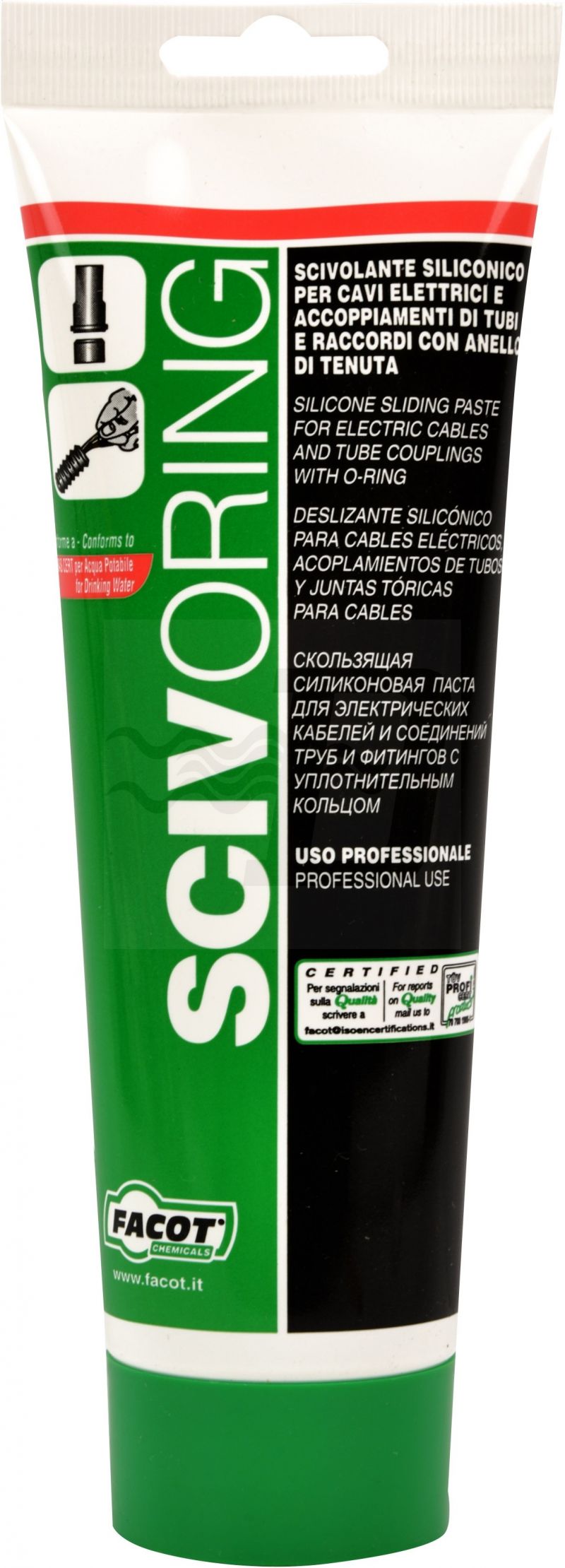 SCIVOLANTE SILICONICO SCIV-O-RING 250 g tubetti (cf. 24 NR)