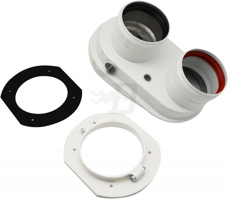 SDOPPIATORE 60/100 CON PRESE ANALISI COMBUSTIONE 60/100 - 80/80
